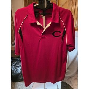 Holloway Dri- Excell Mens XL Polo Shirt Cincinnati Reds.  24" PTP  22" Long.